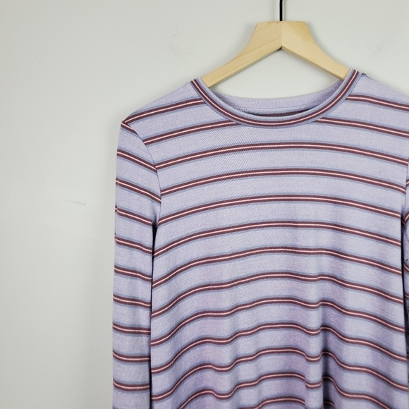 American Eagle Striped Long Sleeve Top Medium - Picture 2 of 5